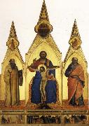 The Trinity and SS.Romuald and john the Evangelist Three Stories from the Life ofSt.Romuald Nardo di Cione